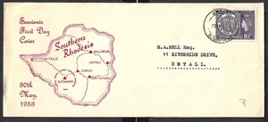 SOUTHERN RHODESIA - RHODES CENTENARY EXHIBITION FIRST DAY COVER -  30th MAY 1953 - Picture 1 of 1