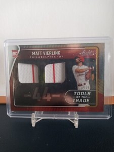 2022 Panini Absolute Matt Vierling Dual Patch Rookie  /199 Phillies