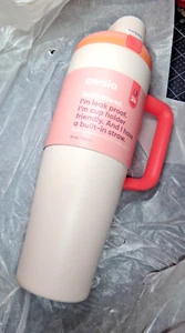 Owala Stainless Steel Freesip Tumbler W/ Carry Handle, 40 oz, Sparkling Sherbet - Picture 1 of 5