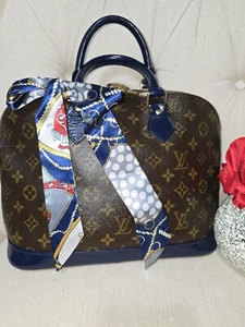 Louis Vuitton Alma PM AUTH EUC Custom Navy With Lock & Key - Bild 1 von 12