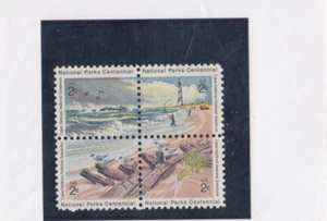 Scott #1448-1451 Nationalparks Cape Hatteras, Oceanic Abyss Block 4 MNH 1972 - Bild 1 von 5