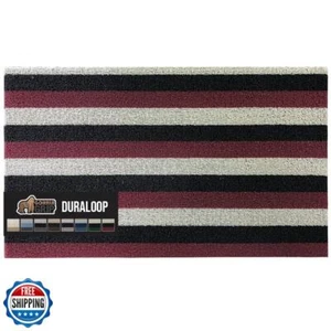 GORILLA GRIP Heavy Duty Striped Doormat, Thick Bristles, Crush Proof Texture, - Picture 1 of 5