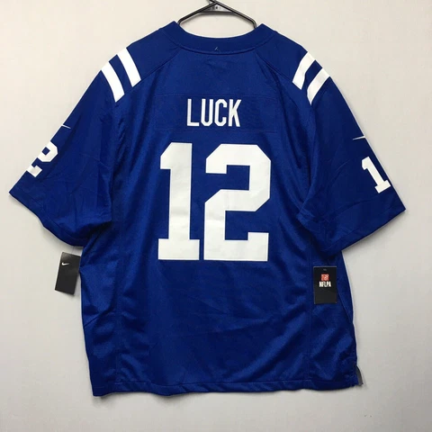 Nike Andrew Luck Jersey (Men’s Size 3XL) Blue Indianapolis Colts Football NFL 12 Cover