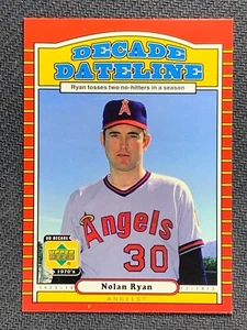 Nolan Ryan 120 Decade Dateline Angels Upper Deck Baseball Card MLB 2001 - Picture 1 of 3