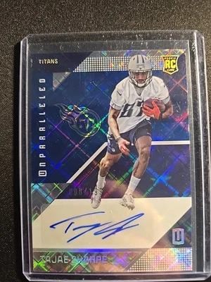 2016 Panini Unparalleled - Rookie Tajae Sharpe #194 (RC) 8/199 Auto - Image 1 of 4