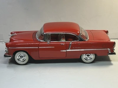 ERTL  1955 Chevrolet Bel Air Hardtop Red 1:18 Die Cast READ - Image 1 of 4