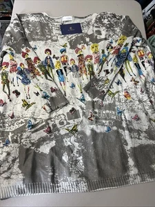 Ellazhu Women's Medium Fashion Graphic Dolman Sleeve Top - Picture 1 of 4