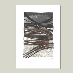 Original Collage & Drawing, Martian Chronicles II, Yorkshire Artist Tina-M - Picture 1 of 3