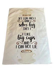 NEW kitchen hand towel microfiber 15x23 inches novelty coffee - Picture 1 of 2