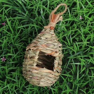 Natural Grass Woven Hanging Birdhouse Nest grass birdhouse nest - Picture 1 of 11
