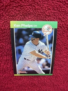 Vintage 1989 Ken Phelps New York Yankees Donruss MLB Baseball Trading Card 363 - Picture 1 of 12