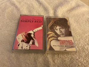 Simply Red - A New Flame & Picture Book - Cassette Album Tapes X 2 VGC Free P&P - Picture 1 of 9