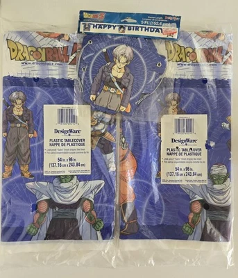 🌟 ¡RARO! Juego de fiesta de cumpleaños Funimation Dragon Ball Z 2000 vintage (NIP) 🌟 y2k Foto 1 de 4