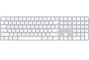 Apple Magic Keyboard with Touch ID and Numeric Keypad (USB-C, White Keys) - Picture 1 of 5