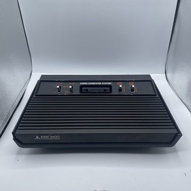 Atari 2600 Black Edition Console Tested Free Shipping Works (damaged Port)