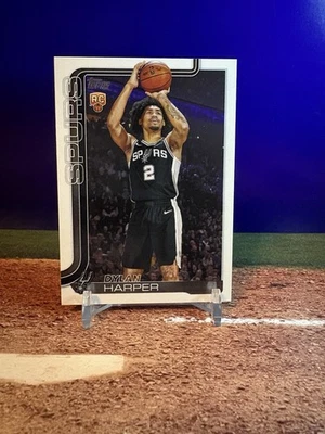 2025-26 Topps DYLAN HARPER RC #CC-11 COMPANION Card Exclusive Spurs RC - Image 1 of 2