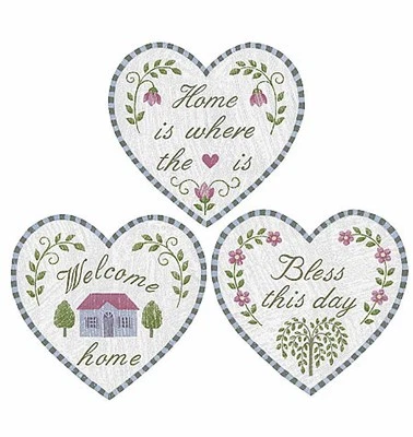 25 件全新 Wallies Home is Where the Heart is Bless This House 欢迎装饰贴纸 — 第 1/3 张图片