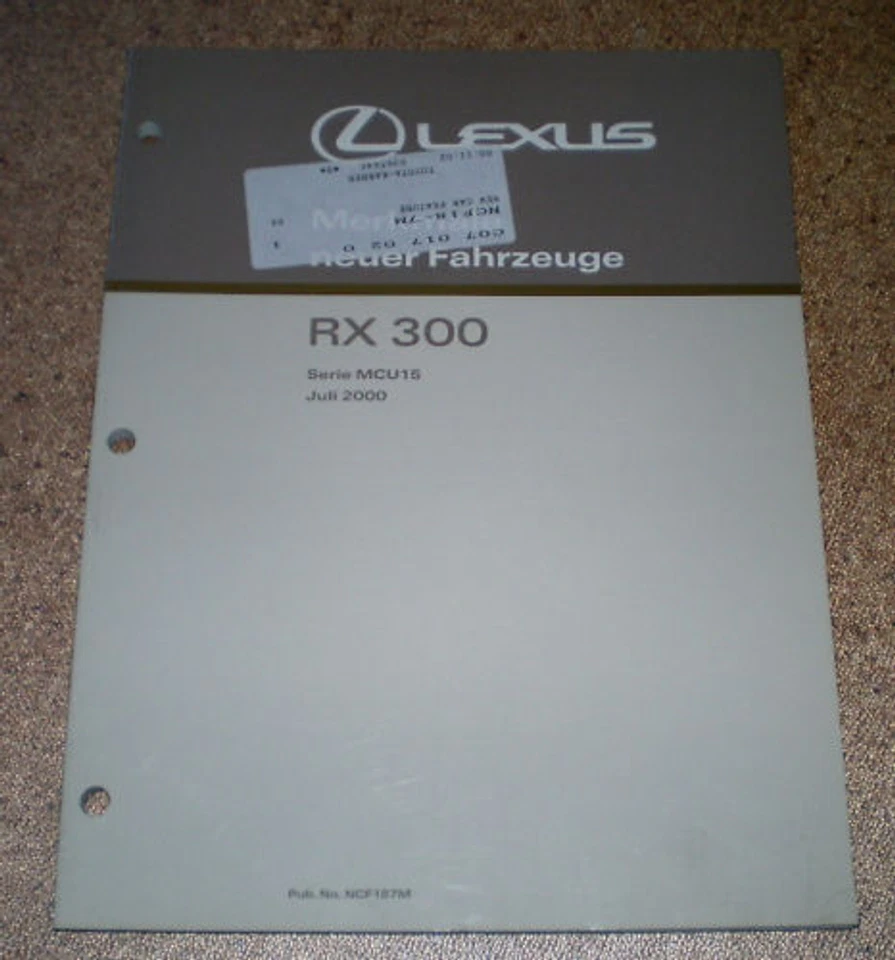 Manuale Officina Introduzione Lexus Rx 300 Stand 07/2000 - Immagine 1 di 1