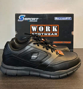 S Sport By Skechers Men's Brise Slip Resistant Sneakers - Black new! ( Size 12 ) - Picture 1 of 9