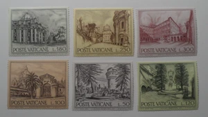 Discount Stamps : VATICAN CITY 1976 SC#601-606 FOUNTAINS & BUILDING ISSUE 6v MNH - Picture 1 of 2
