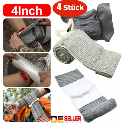 MARKENLOS 4X Madicare Israelische Bandage Trauma Verband Notfallve Erste Hilfe Kompression
