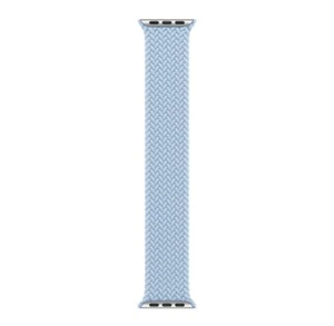 Genuine Apple Watch Braided Solo Loop Band LIGHT BLUE 42mm 41mm 40mm Size 5 - Afbeelding 1 van 6