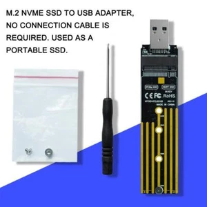 NVMe to USB Adapter, M.2 SSD to USB 3.1 Type A Card, M.2 Hard PCIe M NEW US E US - Photo 1/12