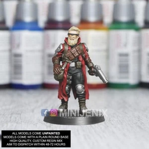 WASTELAND SOLDIER Sci-Fi: Shadowrun, Cyberpunk Resin Miniature 28mm 32mm C27
