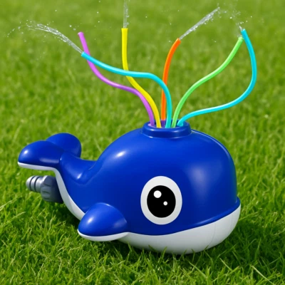 Wasserdusche Wasserspaß vom Boden Gartenspielzeug Kiztoys Wal Regner Brause 071