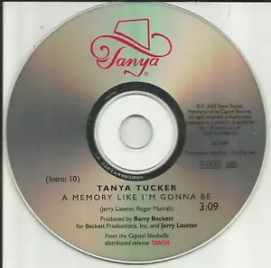 TANYA TUCKER A Memory Like I’m Gonna Be 2002 USA PROMO Radio DJ CD Single MINT - Picture 1 of 1