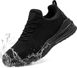 Mens Non Slip Work Shoes Slip on Water Resistant Walking Sneakers Zapatos Trabaj - Picture 1 of 12