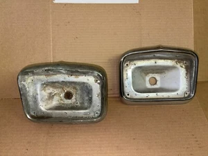 1956 Chevy BelAir Park Lamp Light Turn Signal Bezels Trim Moldings Parking Nomad - Picture 1 of 24