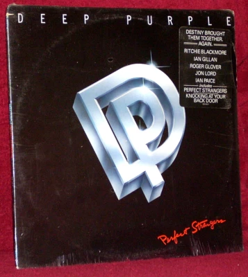 LP SEALED DEEP PURPLE PERFECT STRANGERS 1984 MERCURY ORIG PRESS HYPE STICKER - Image 1 of 2
