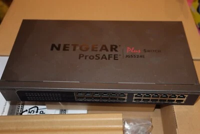Netgear ProSAFE JGS524 24-Port Network Ethernet Switch JGS524E - Image 1 of 4
