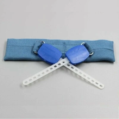 Correa de seguridad para el cuello para tratamiento de ortodoncia dental azul correa de tiro alto arnés Foto 1 de 4