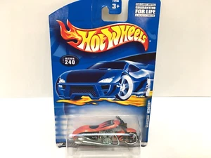 2001 Hot Wheels SCORCHIN' SCOOTER Orange/Red Metal Flake Motorcycle #240 - Picture 1 of 4