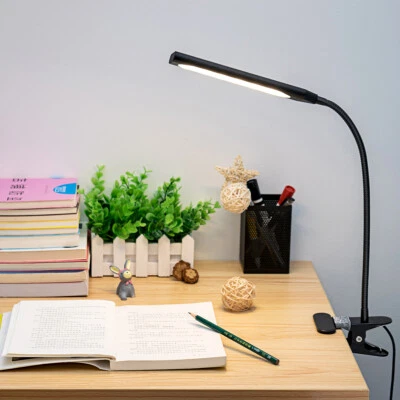 Flexible LED USB Clip-on Table Desk Lamp 3 Mode Reading Vintage Night Light - Image 1 of 4