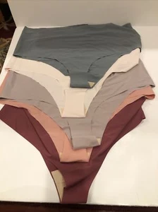 5 Pair Women's Seamless Panties Size 4XL Plus Size 90% Polyamide 10% Elastane - Picture 1 of 12