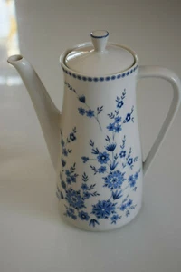 Seltmann Weiden Bavaria Isolde Bayrisch Blau Geschirr Kaffeekanne 21 cm - Bild 1 von 3