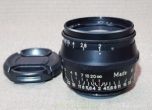 JUPITER 8 Black lens 50mm f2 M39 RF mount Zorki.Exc-,s/n 0230681 - Picture 1 of 14