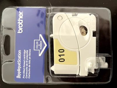 Brother Applique Station Pre-Filled Thread Cartridges Model:TAC010 Cream ~ NEW - Image 1 of 2