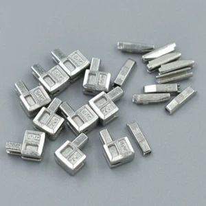 10 Sets 5# Metal Zipper Stoppers DIY Repair Open End Zipper Crafts Accessories - Picture 1 of 13