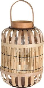XL Laterne Holz Hängelampe Windlicht Kerzenleuchter Lampe Leuchter Kerzen - Bild 1 von 2
