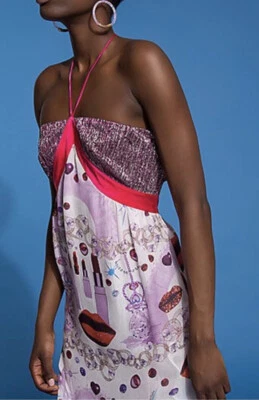 Custo Barcelona Sommer Kleid* Seide* Maxikleid* Gr. 36* T2* NEU mit Etikett - Bild 1 von 4