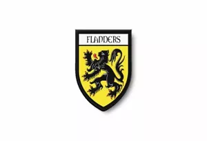 Patch ecusson termocollant bord brode drapeau imprime flandres flamand - Imagen 1 de 1