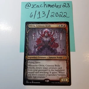 MTG Olivia, Crimson Bride 1x (Showcase) (VOW) Innistrad Crimson Vow (Box3) - Picture 1 of 2
