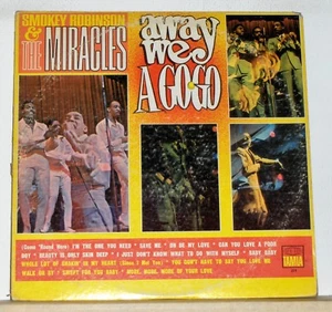 Smokey Robinson & The Miracles - Away We A Go-Go - 1966 Mono Vinyl LP Record - Picture 1 of 4