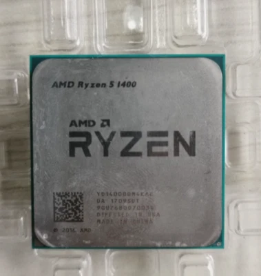 AMD Ryzen 5 1400 AM4 CPU Processor R5 1400 Quad Core 8T 3.2GHz Desktop 8MB 65W - Image 1 of 2