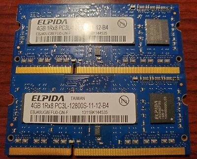 Authentic Elpida Fast Ram For Laptops, Mini-PCs SO-DIMM 4GB Multiple Modules - Image 1 of 2