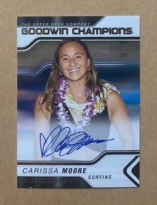 2023 UD Goodwin Champions #A-CM Carissa Moore Autogramme Autogramm Auto Surfen - Bild 1 von 2